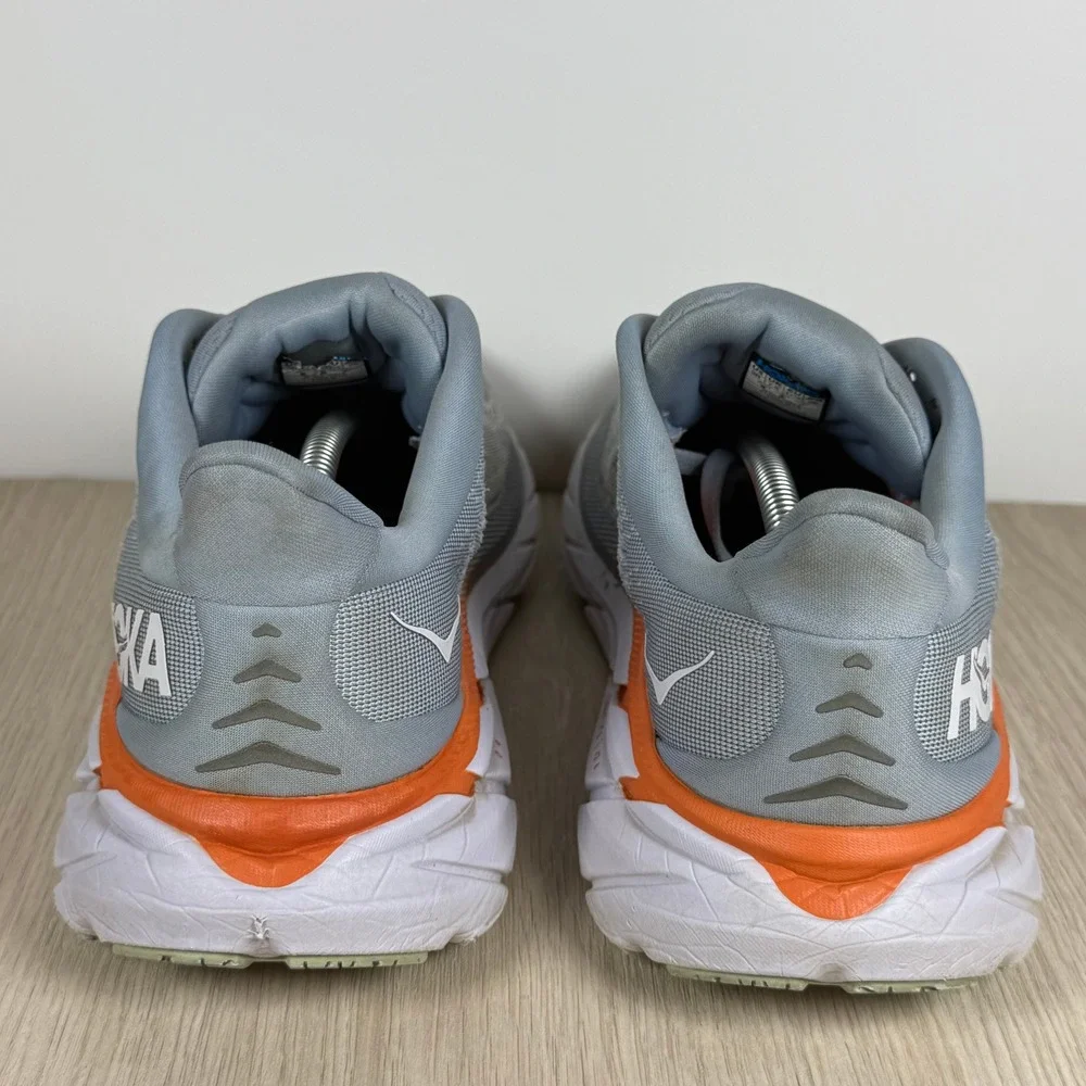 Running Shoes Hoka One One Womens 9B Grey Orange Clifton 8 Sneakers 1119394 BFPA
